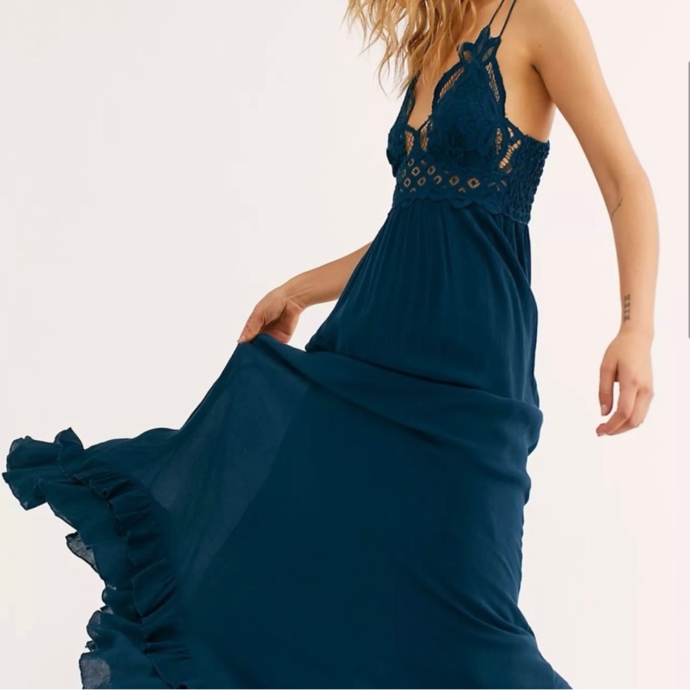 FP One Adella Maxi Slip. Size: XS, Color: Turquoise